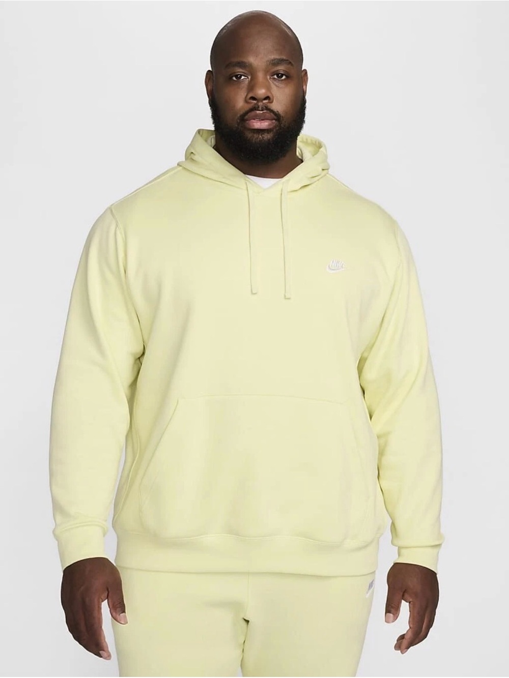 Nike Men’s Light Yellow Pullover Hoodie